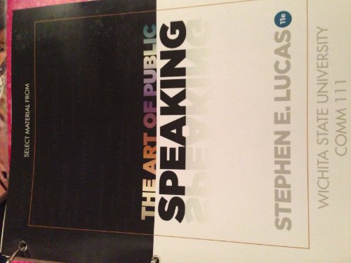 the art of public speaking 11th edition